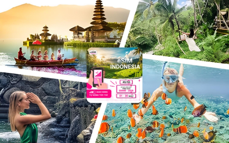 Lịch trình Bali tự túc hoàn hảo cần bản đồ định vị thông suốt nhờ indonesia 4g esim